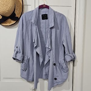 Love Tree Soft Blue Utility Jacket